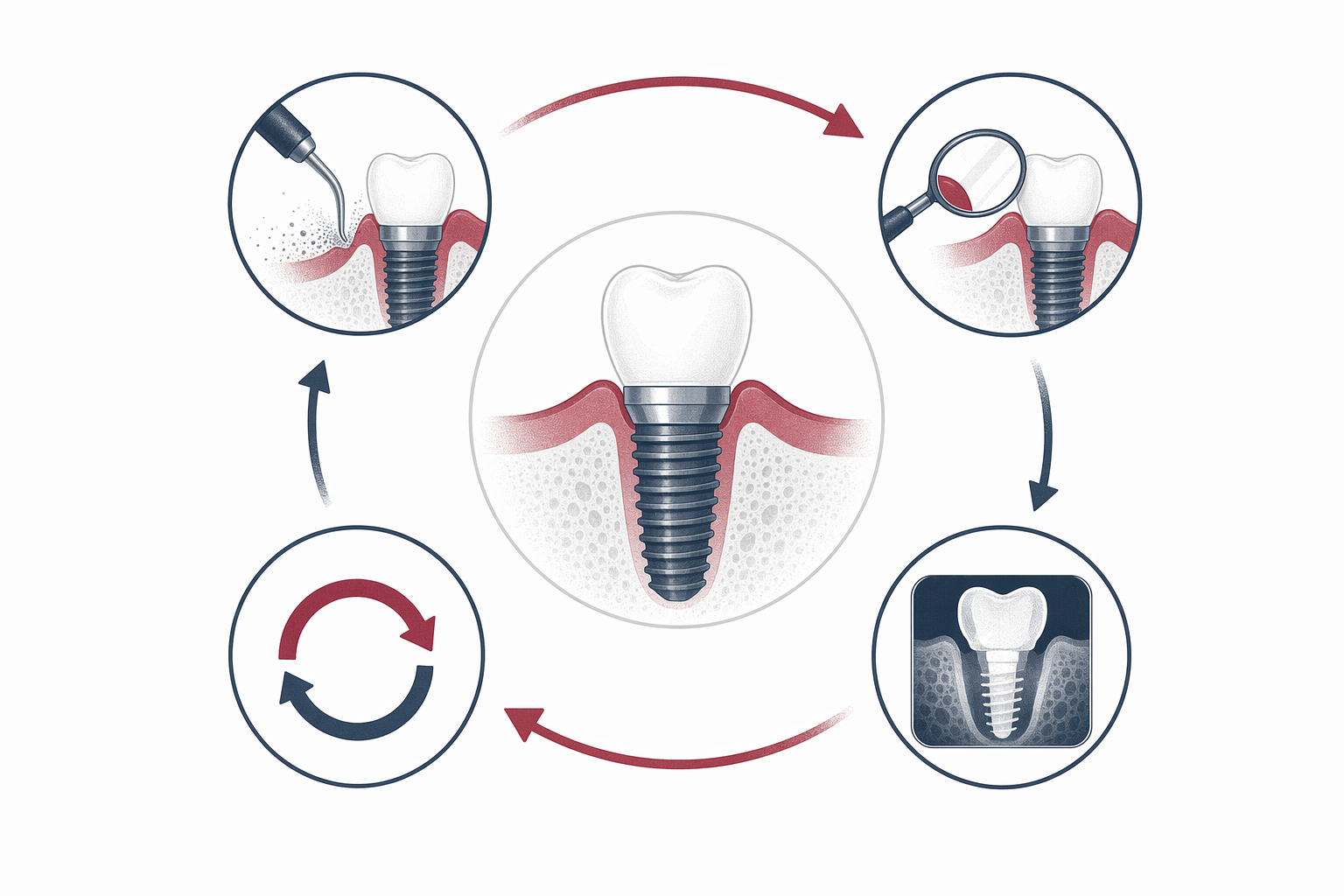 Illustration for Implant & periodontal maintenance